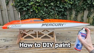 How to paint your RC Boat without expensive tools - part 2