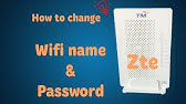 How To Change Password Of Modem And Wifi Zte Router Youtube
