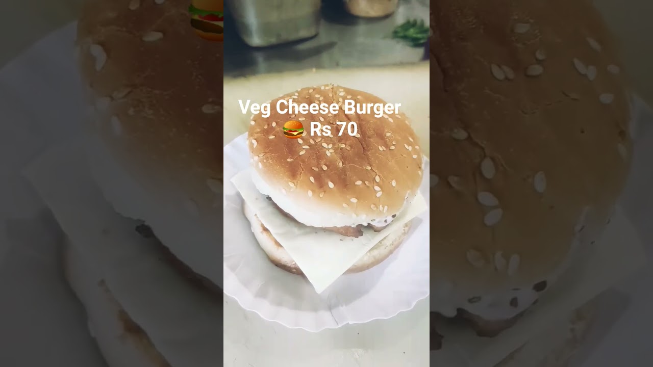 Veg Cheese Burger 🍔 home style 