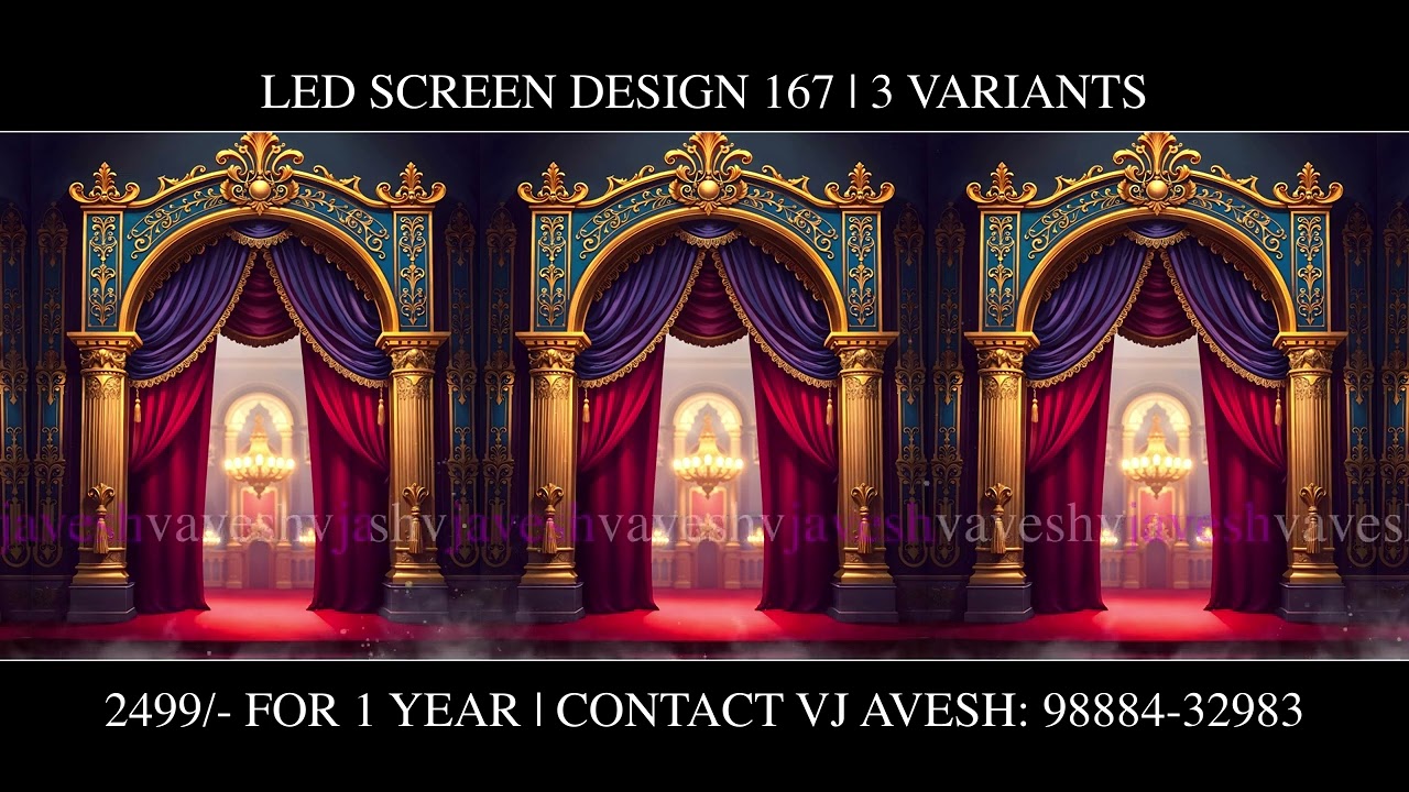 44. [385] Led screen Design 167 | Luxury Backgrounds 15 - 3 variants ...