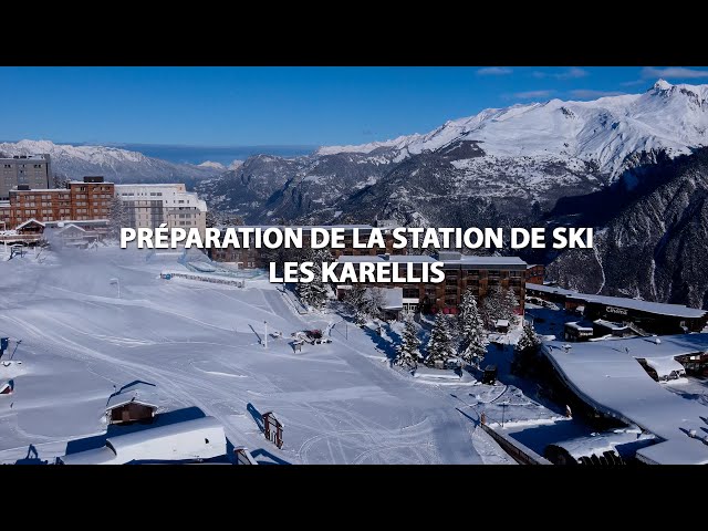 Préparation de la station de ski - Les Karellis