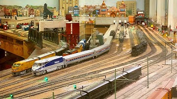 Large O Scale Model Train Layout