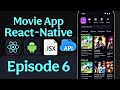 React Native Movie App Tutorial For Beginners – Episode 6: Side Screen &amp; Episode | Zero to Build