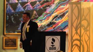 Dr  Shelhouse singing at 2014 Eclipse Integrity Awards