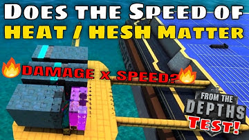 Does the Speed of HEAT / HESH Shells Matter for Damage? - From the Depths Empirical Testing