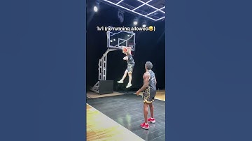 1v1 No Running 🤣 #hoops #basketballdrills #basketball