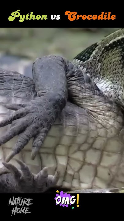 Python vs Crocodile Real Fight 🐊 🐍#shorts #shortsvideo #fight #python # ...