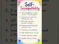 2nd PUC biology chapter 1 sexual reproduction in flowering plant (self incompatibility)