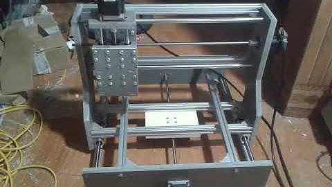 Test Máy Mini arduino + A4988 Phần mềm điều khiển bCNC Củ Phay Gỗ 500W