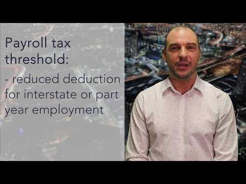 Payroll tax rate and threshold