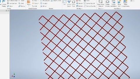 Metal mesh design in Autodesk Inventor