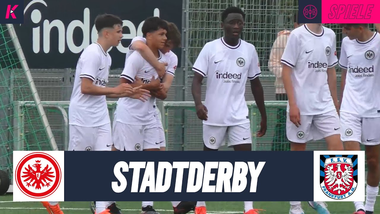 Torfestival im Frankfurter Nachwuchsderby | Eintracht Frankfurt U16 - FSV Frankfurt U17