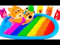 Baby lucia lets go and play with colorful water fox family outdoor adventures with dad 998