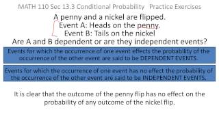 Probability: Independent/Dependent events with coins