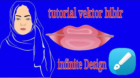 tutorial  vektor Art infinite design  membuat bibir simpel gampng banget