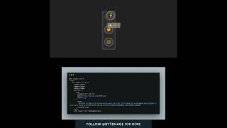 Glassmorphism Social Media Buttons with Hover Effect | HTML & CSS UI Design #shorts