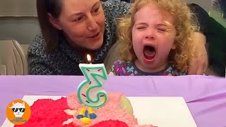 Baby Crying Because Of Blowing Candles Fails Funny Babies Blowing Candle Fail