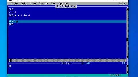 qbasic program to display 1 12 123 1234 numeric pattern