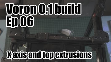Voron V0.1 Build - Ep. 06, building X axis (gantry) and fixing top extrusions