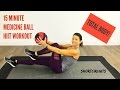 15 MINUTE MEDICINE BALL HIIT WORKOUT - TOTAL BODY CIRCUIT