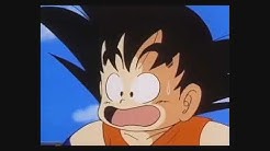 Kid goku drinks the sacred water and then going to fight mercenary Tao.