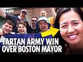 Tartan Army Wins Sister City Deal With Boston as Mayor Declares Love For Scotland & Traffic Cones!