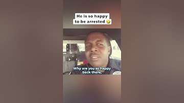Man thanks officer for arresting him 🤣 #shorts
