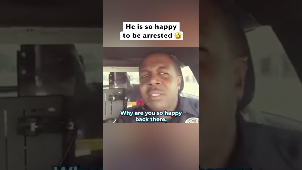 Man Thanks Officer For Arresting Him Shorts