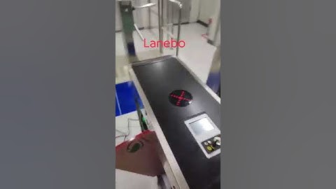 3 lanes Flap barrier with ESD system install site projects from Lanebo automation