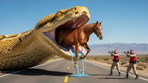 Heroic rescue team faces giant python attack