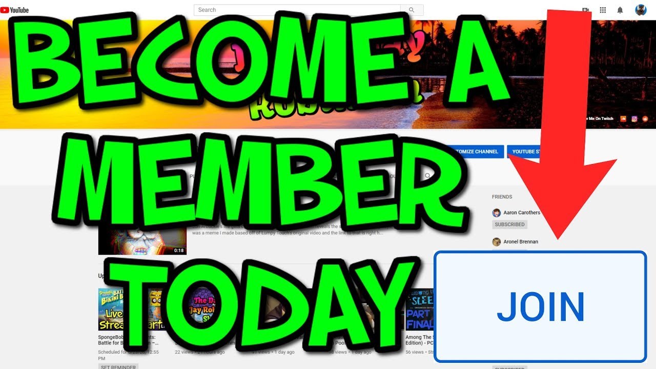 A Member Today!!! YouTube
