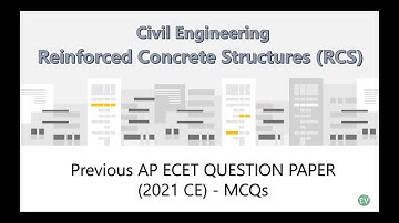 APECET 2021 MCQs || Civil Engineering || Reinforced Concrete Structures |  #apecet2025
