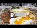 COZINHA PARA INICIANTES | Arroz, Feijão, Batata frita, ovo frito e ovo poche