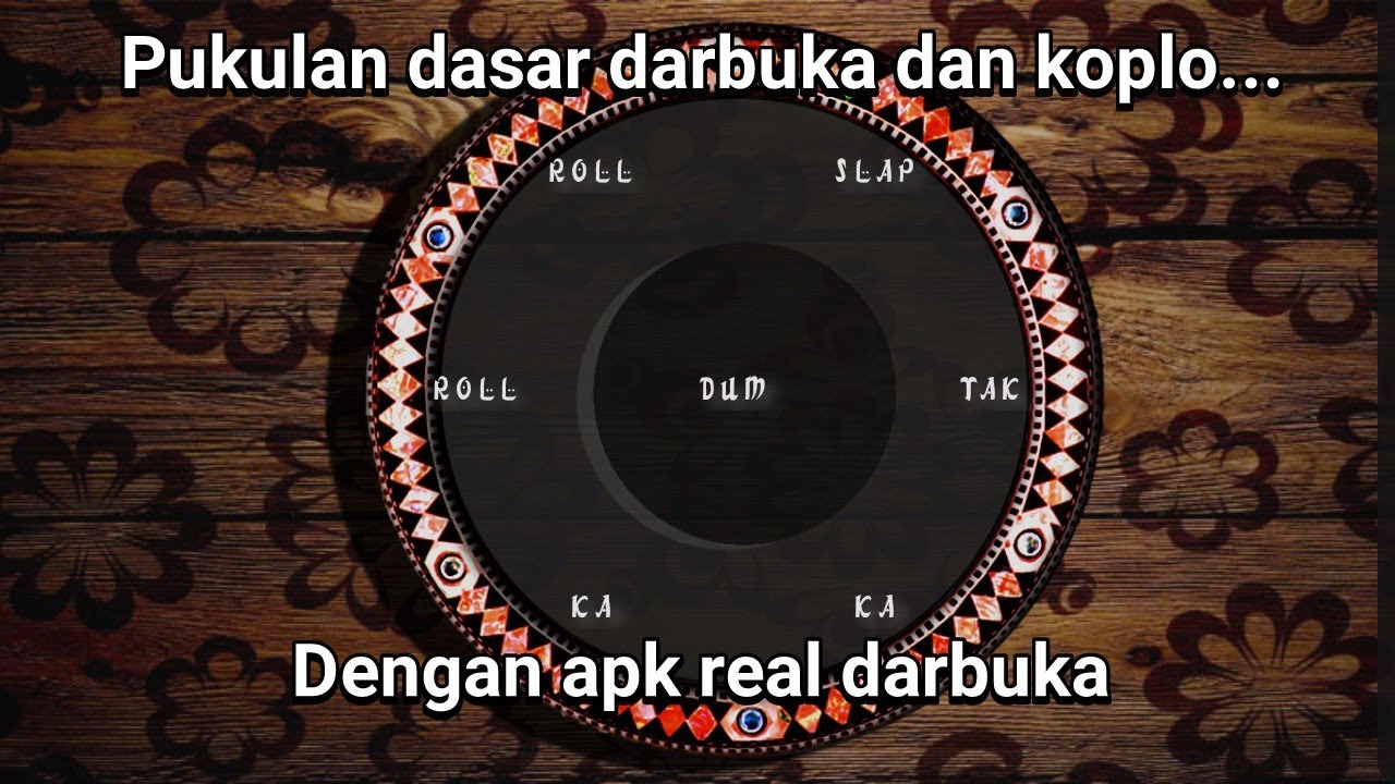 belajar darbuka dengan apk real darbuka//pukulan dasar dan koplo