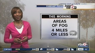 Tuesday's Forecast: Patchy fog, drizzle