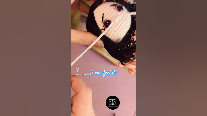 Embroider nose with me! 🫶🏼❤️ #smallbizau #comedy #crochet #amigurumicrochet