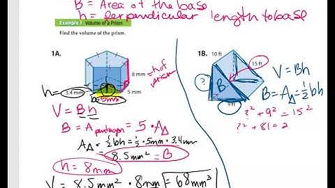Geometry 12.4 Notes Video