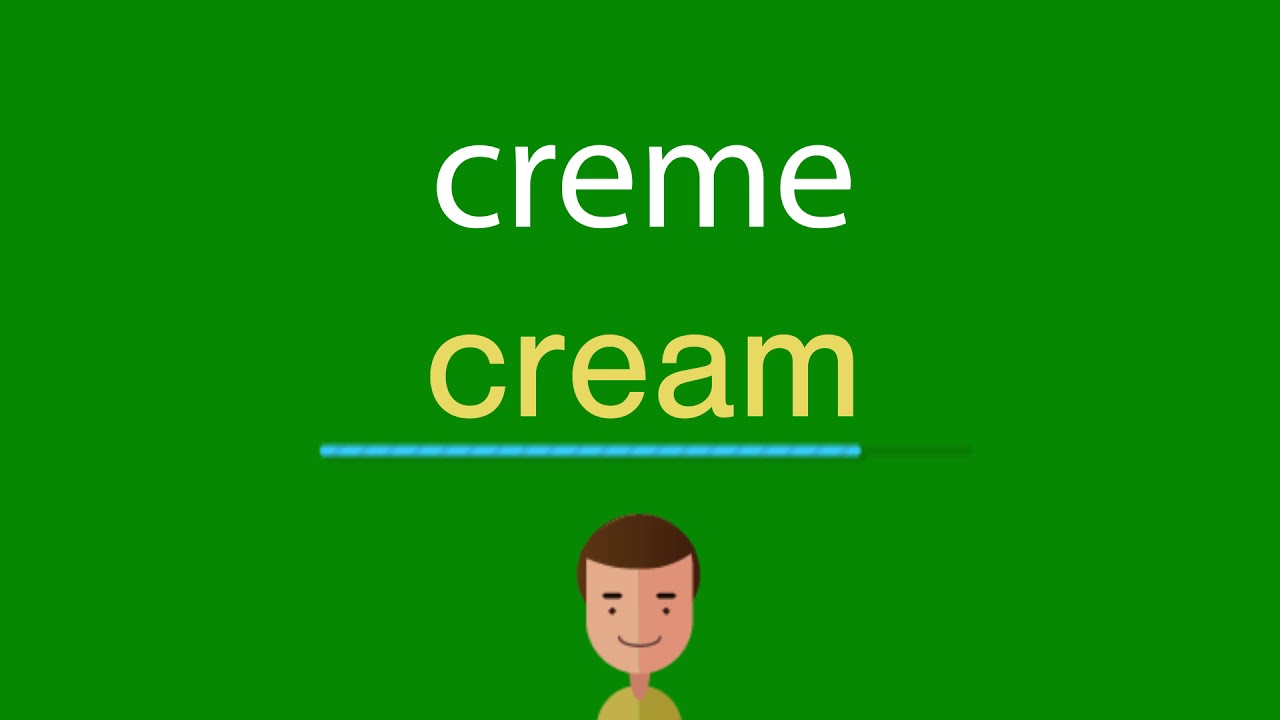 Como dizer creme em inglês YouTube