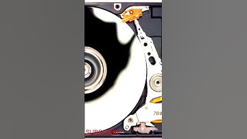 Take a look inside a hard drive while it