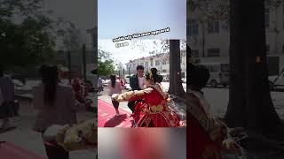 The bride ran to escape everyone😲#shorts