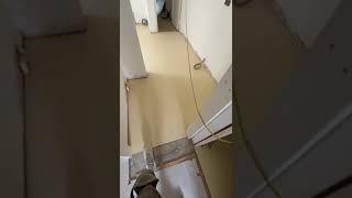 Marmoleum Barbados 3858 installation #marmoleum #londonflooring