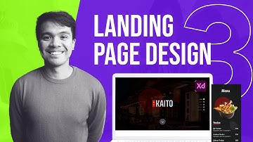 How to design a landing page in Adobe XD - Branding Process - Ep 3