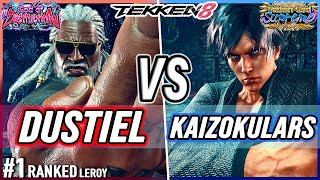 T8 🔥 Dustiel (#1 Ranked Leroy) vs Kaizokulars (Lars) 🔥 Tekken 8