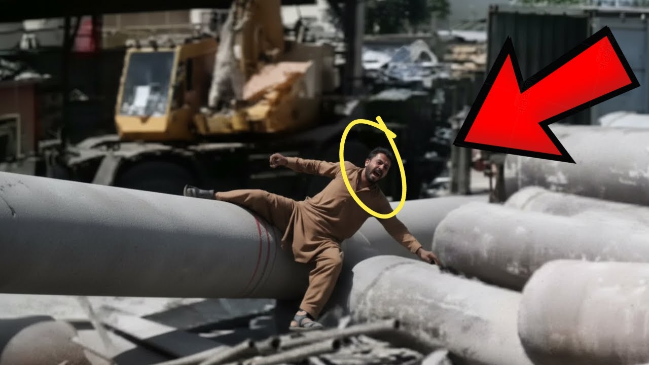 A Construction Site Incident Caught on Camera - YouTube
