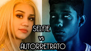 Qual é a diferença entre os Auto-retratos em pinturas e esculturas e as fotografias?