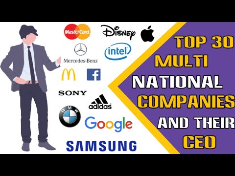 multinational company คือ  New  Top 30 Multinational Companies And Their CEOs - 2020 || Techno Ansh