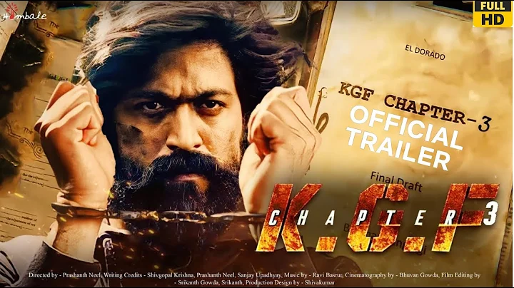 KGF Chapter 3 : Concept Trailer (HINDI) | Yash | Raveena Tandon | NTR | Prashanth Neel | 2025