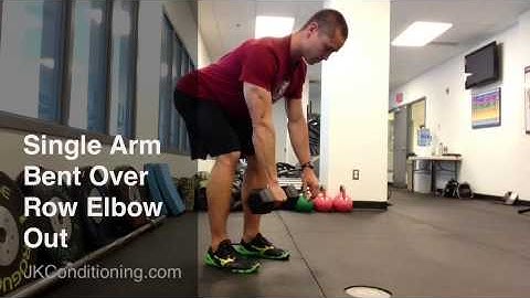Single Arm Bent Over Dumbbell Row, Elbow Out