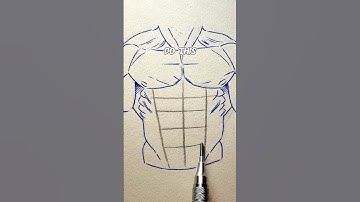 ✨Abs drawing tutorial EasyPeasy✨ #howtodraw