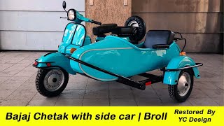 Bajaj Chetak with Side Car | BROLL | YC Design | Ridographer Tushar